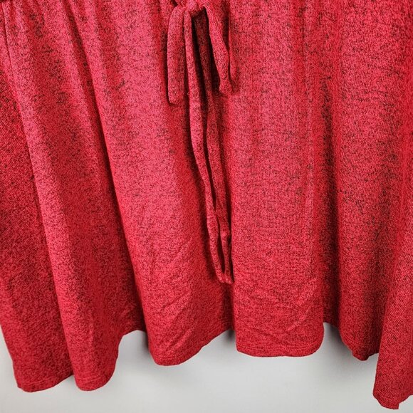 Lane Bryant cowl neck red sweater tunic drawstring  sz 22-24 women plus size - Picture 4 of 9